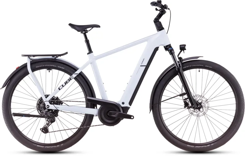 2025 Cube Kathmandu Hybrid One 800 Electric Bike In Polar White and Black