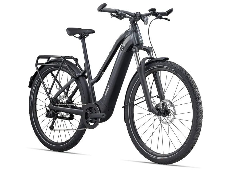 2023 Giant Explore E+ 2 Staggered Electric Hybrid Bike - Gunmetal Black-1