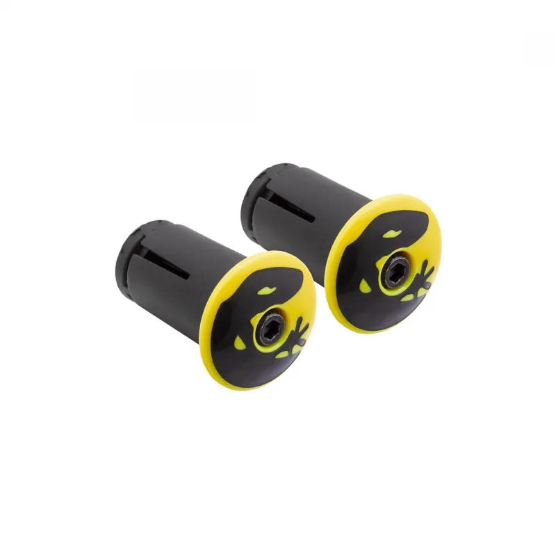 Lizard Skins DSP Bar Tape V2 Screw-in End Plugs in Yellow