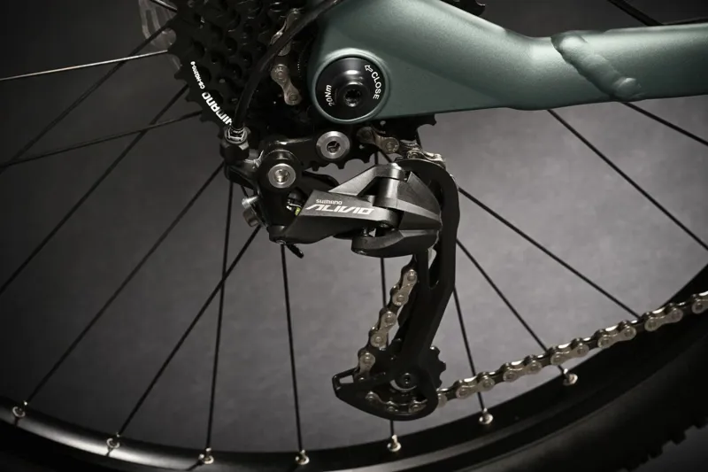 2024 Haibike Alltrack Youth - Electric Kid's Bike - Olive / Orange-8