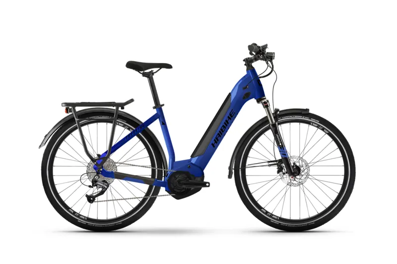 2022 Haibike Trekking 4 - Electric Hybrid Bike - Blue / Black