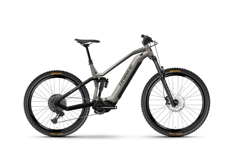 2024 Haibike Nduro 6 - Full Suspension Electric Mountain Bike - Urban Grey / Black