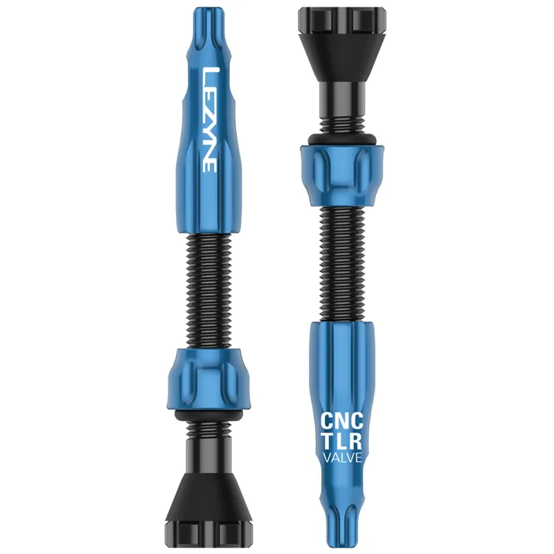 Lezyne CNC TLR 44mm Tubeless Valve in Blue