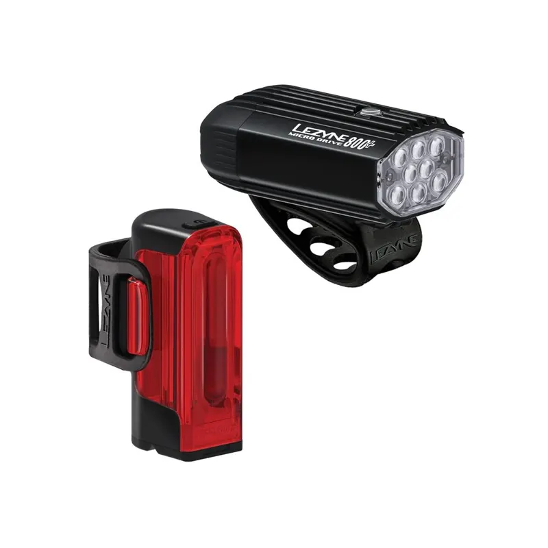 Lezyne Micro Drive 800+ / Strip Drive 300+ - Lightset - 800 / 300 Lumens