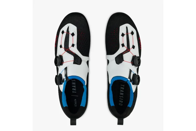 Fizik R1 Transiro Triathlon Shoe in Black/White-3