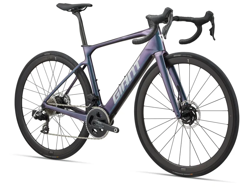 2025 Giant Defy Advanced E+ Elite 0 - Lightweight Electric Road Bike - Blue Dragonfly-1