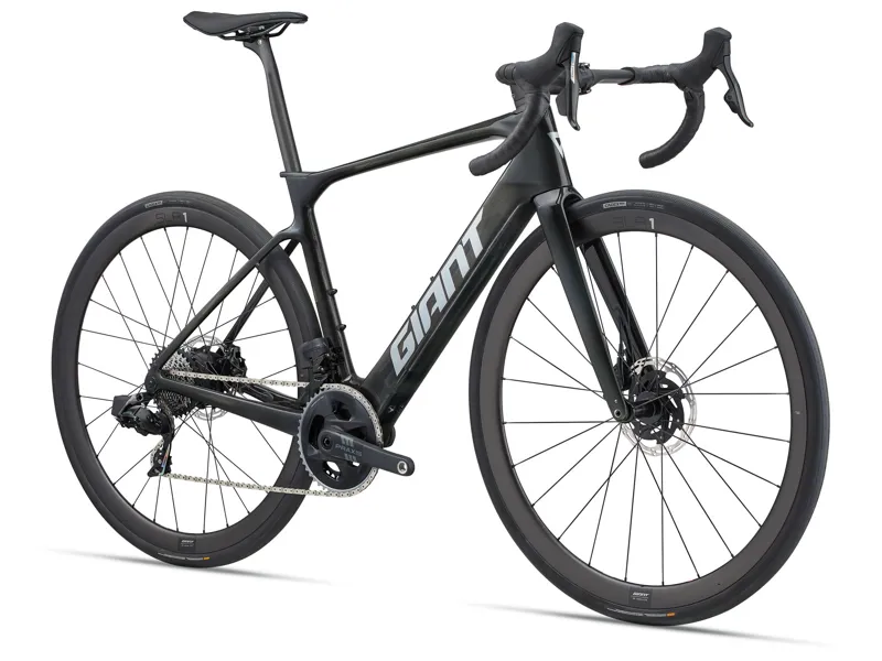 2025 Giant Defy Advanced E+ Elite 1 - Lightweight Electric Road Bike - Raw Carbon-1