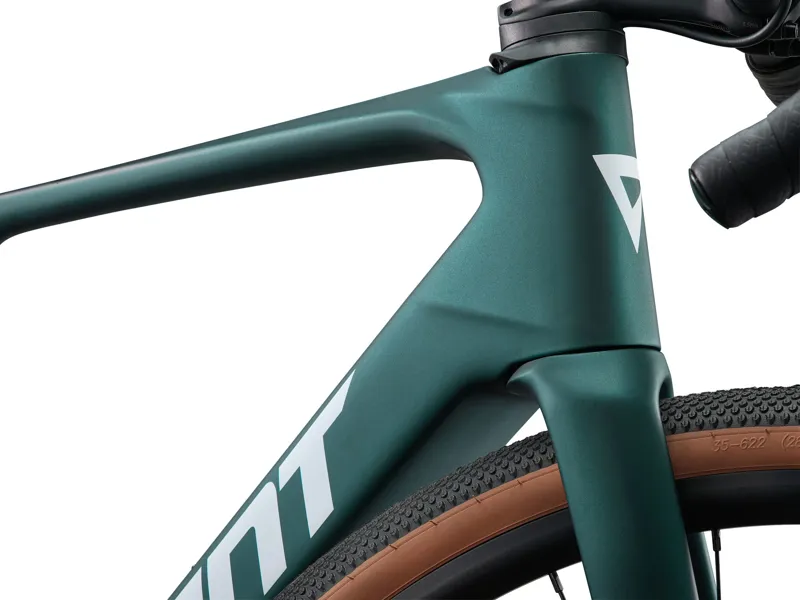 2025 Giant Defy Advanced E+ Elite AR - Lightweight Electric All-Road Bike - Matte Kelp Forest / Black-3