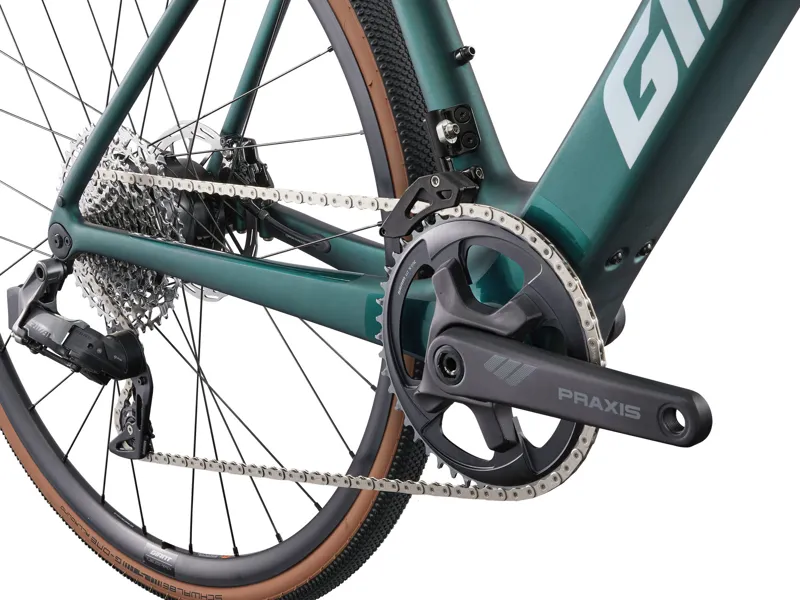 2025 Giant Defy Advanced E+ Elite AR - Lightweight Electric All-Road Bike - Matte Kelp Forest / Black-6