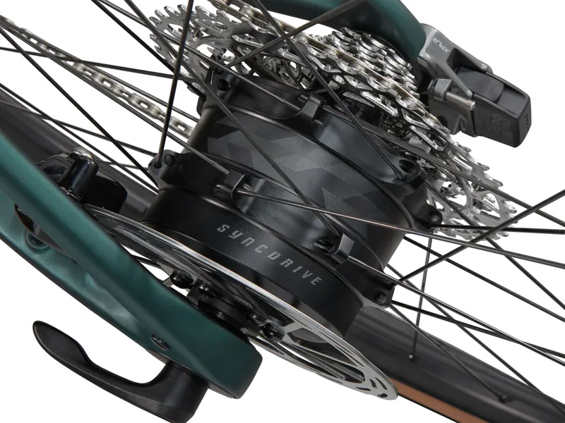 2025 Giant Defy Advanced E+ Elite AR - Lightweight Electric All-Road Bike - Matte Kelp Forest / Black-7