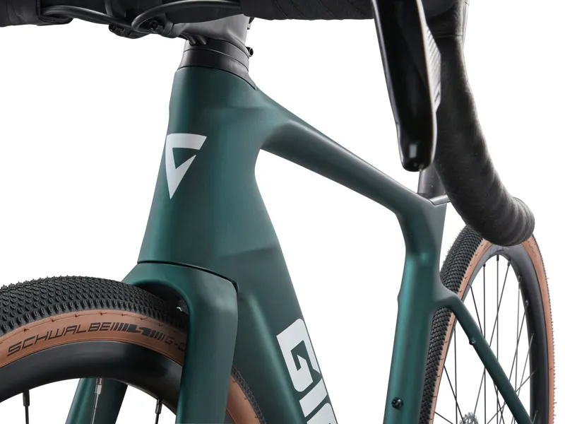 2025 Giant Defy Advanced E+ Elite AR - Lightweight Electric All-Road Bike - Matte Kelp Forest / Black-9