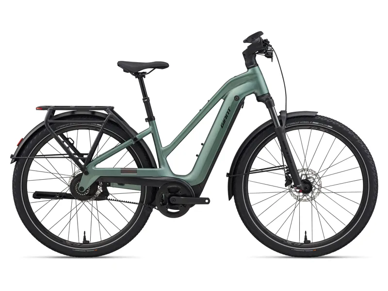 2026 Giant Explore E+ 2 - Electric Hybrid Bike - Alpine Green - Staggered Frame