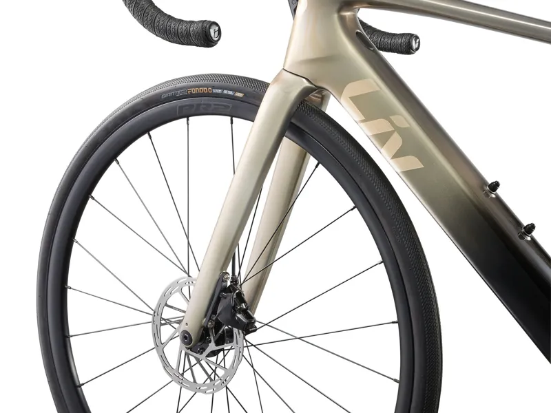 2025 Liv Avail Advanced E+ Elite 2 - Female specific eRoad Bike - Golden Haze-5