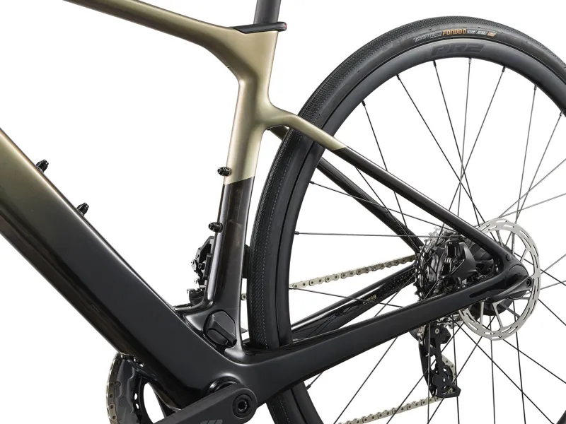 2025 Liv Avail Advanced E+ Elite 2 - Female specific eRoad Bike - Golden Haze-6