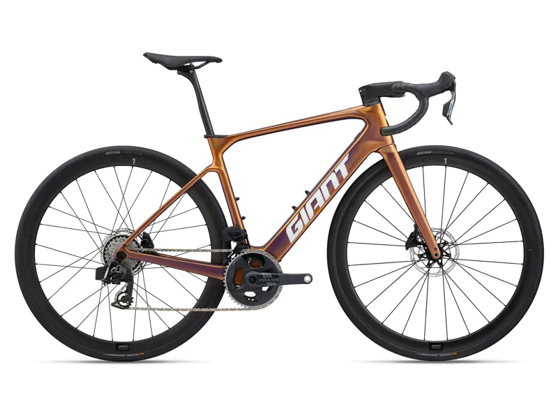 2026 Giant Defy Advanced E+ Elite 1 - Carbon electric road bike - Meteor Storm