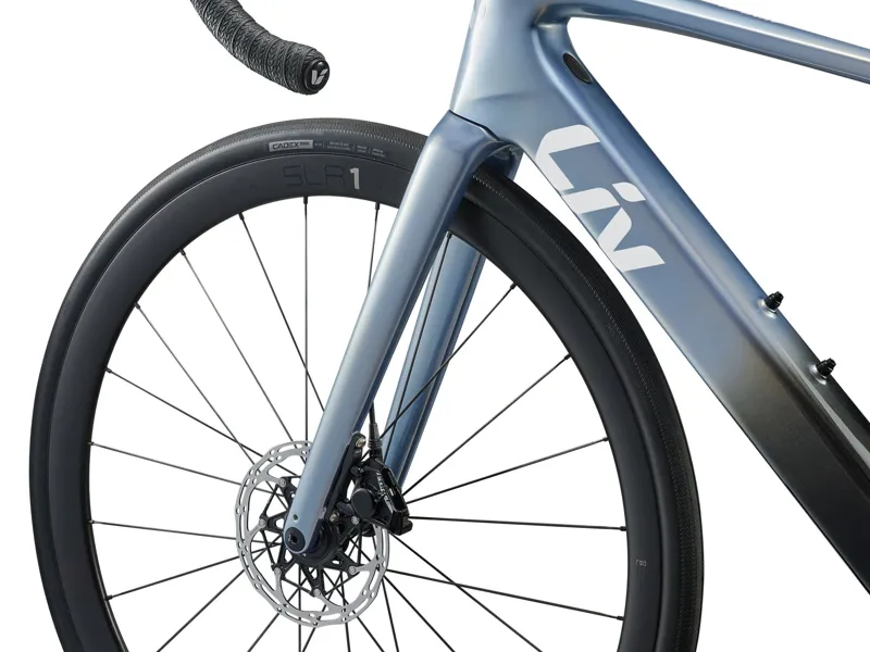 2026 Liv Avail Advanced E+ Elite 1 - Female specific Electric road bike - Dreamy Blue / Carbon Smoke-5