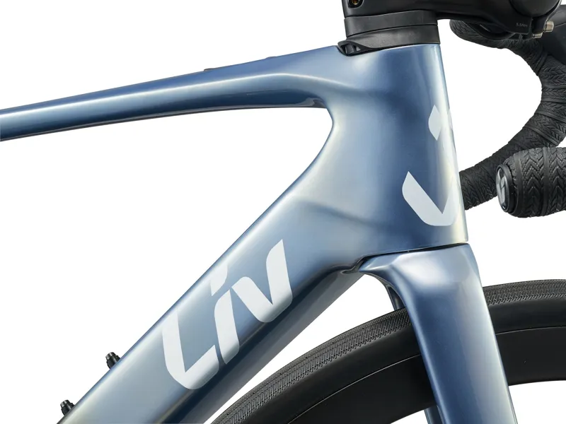 2026 Liv Avail Advanced E+ Elite 1 - Female specific Electric road bike - Dreamy Blue / Carbon Smoke-6