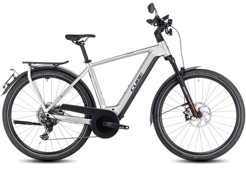2025 Cube Kathmandu Hybrid 45 750 - Fully Equipped Electric Hybrid - Grey/Reflex