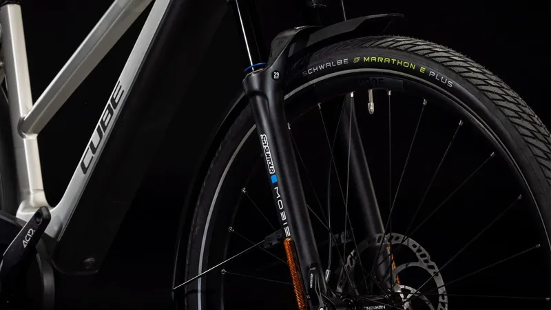 2025 Cube Kathmandu Hybrid 45 750 - Trapeze - Fully Equipped Electric Hybrid - Grey/Reflex-7