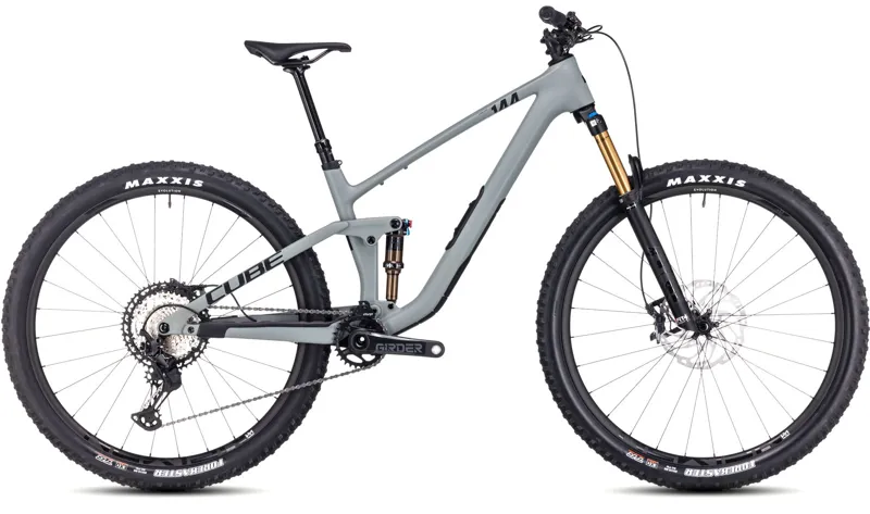 2025 Cube Stereo ONE44 C:62 Race - Full Suspension Trail Mountain Bike - Swamp Grey / Black