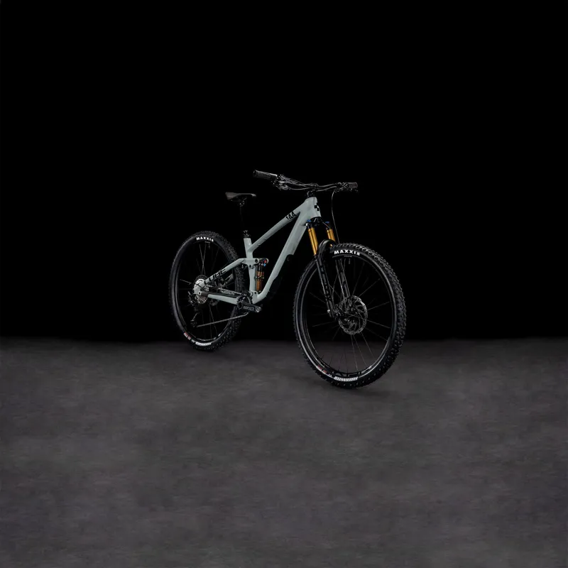 2025 Cube Stereo ONE44 C:62 Race - Full Suspension Trail Mountain Bike - Swamp Grey / Black-1
