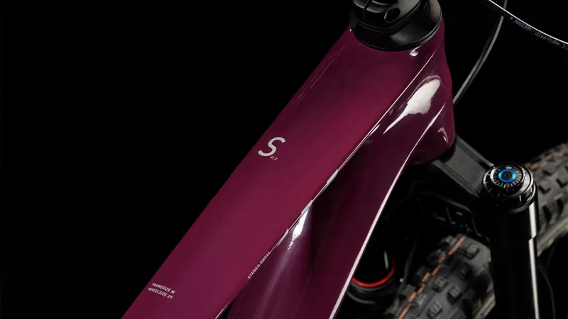 2025 Cube Stereo ONE44 C:68X SLX - Full Suspension Trail Mountain Bike - Wine / Grey-2