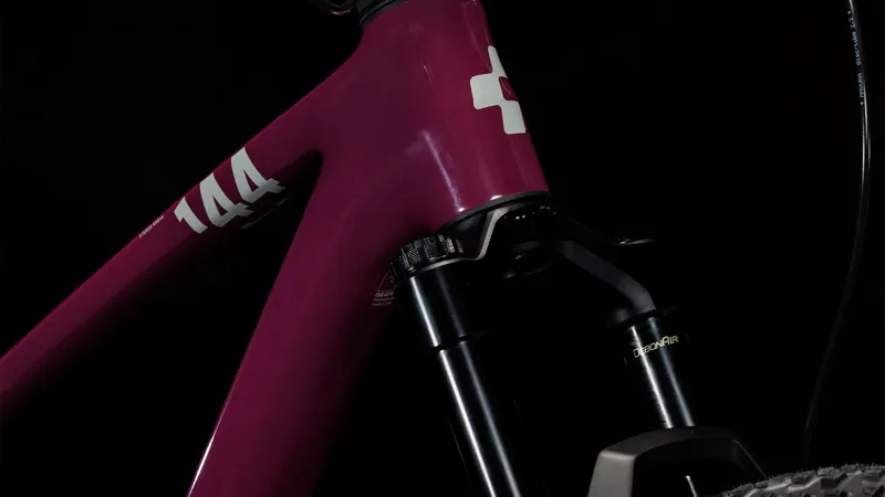 2025 Cube Stereo ONE44 C:68X SLX - Full Suspension Trail Mountain Bike - Wine / Grey-5