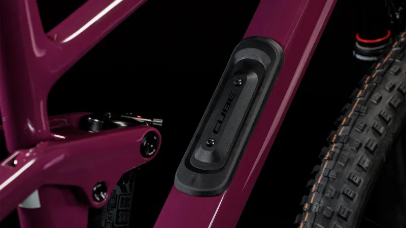 2025 Cube Stereo ONE44 C:68X SLX - Full Suspension Trail Mountain Bike - Wine / Grey-6