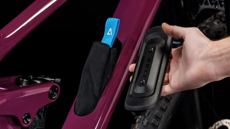 2025 Cube Stereo ONE44 C:68X SLX - Full Suspension Trail Mountain Bike - Wine / Grey-7