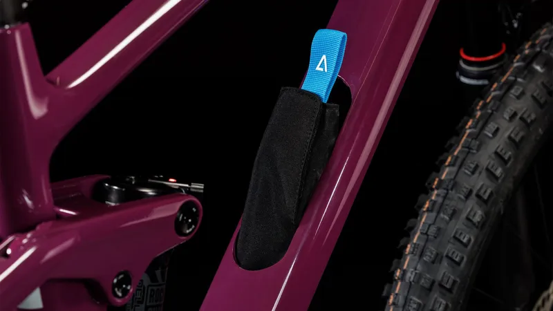 2025 Cube Stereo ONE44 C:68X SLX - Full Suspension Trail Mountain Bike - Wine / Grey-8