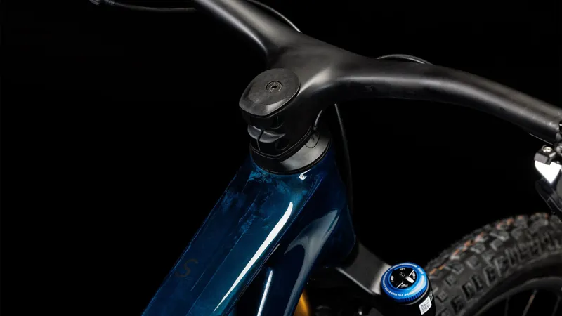 2025 Cube Stereo ONE44 C:68X SLT - Full Suspension Trail Mountain Bike - Liquid Blue / Black-3