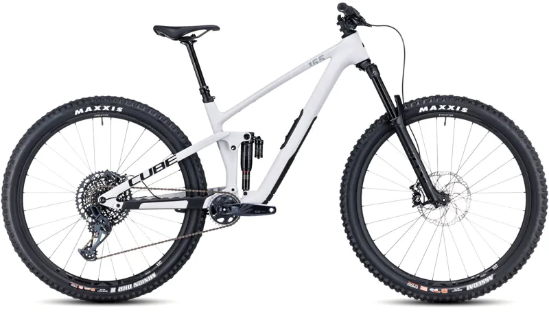 2025 Cube Stereo ONE55 C:62 Race - Full Suspension Trail Mountain Bike - Light Grey / Grey