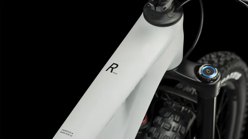 2025 Cube Stereo ONE55 C:62 Race - Full Suspension Trail Mountain Bike - Light Grey / Grey-2