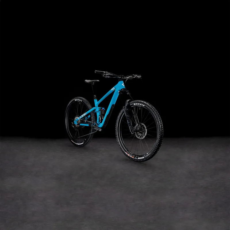 2025 Cube Stereo ONE55 C:62 SLX - Full Suspension Trail Mountain Bike - Bondi Blue / Grey-1