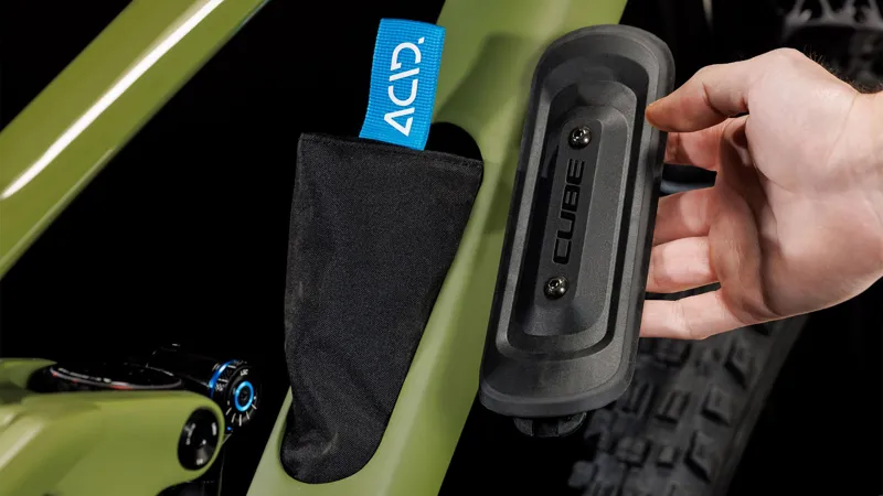 2025 Cube Stereo ONE55 C:62 TM - Full Suspension Trail Mountain Bike - Olive / Chrome-10