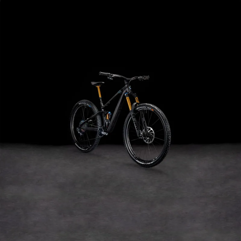 2025 Cube Stereo ONE55 C:62 SLT - Full Suspension Trail Mountain Bike - Carbon / Black-1