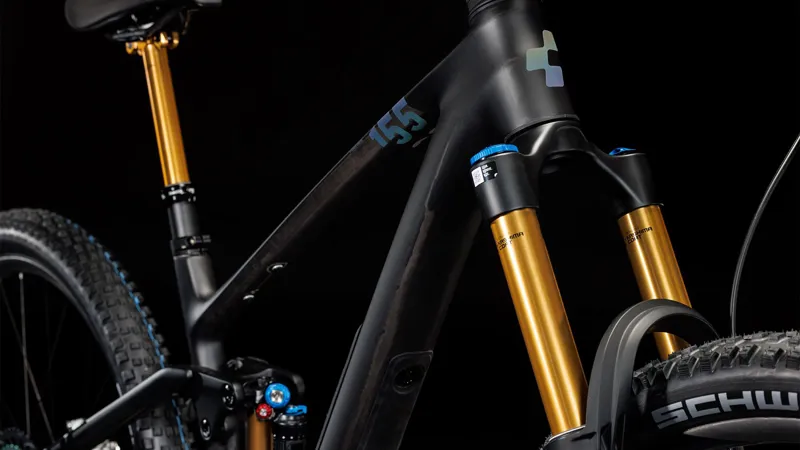 2025 Cube Stereo ONE55 C:62 SLT - Full Suspension Trail Mountain Bike - Carbon / Black-4