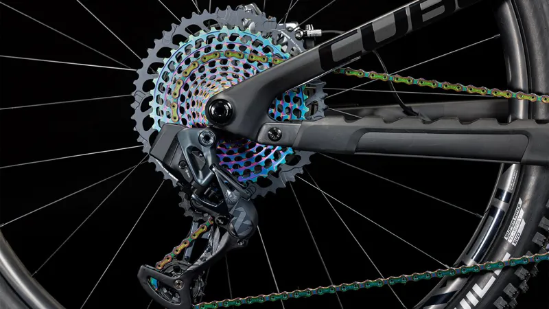 2025 Cube Stereo ONE55 C:62 SLT - Full Suspension Trail Mountain Bike - Carbon / Black-9