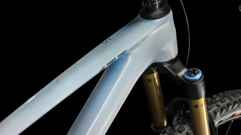 2025 Cube Stereo ONE77 C:68X SLT 29 - Full Suspension Trail Mountain Bike - Flash White-2