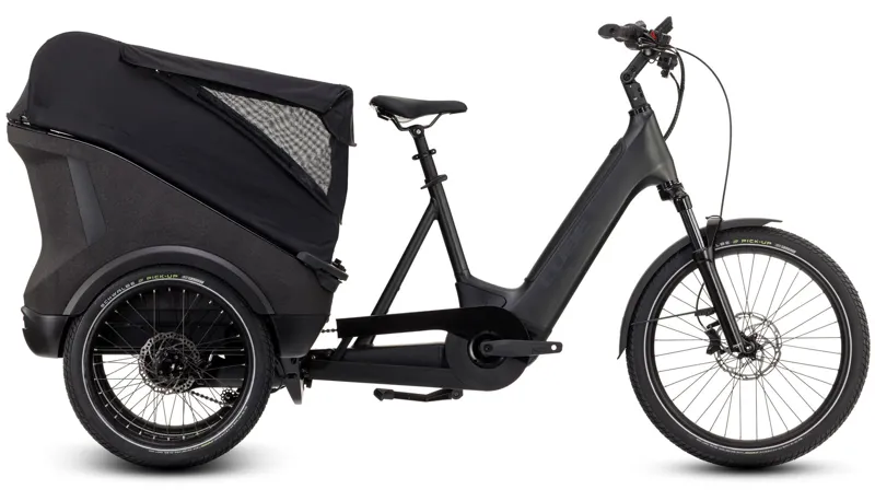 2025 Cube Trike Cargo Hybrid 750 - Electric Cargo Trike - Grey / Reflex