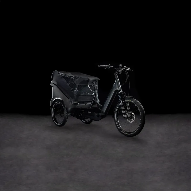 2025 Cube Trike Cargo Hybrid 1500 - Electric Cargo Trike - Grey / Reflex-1