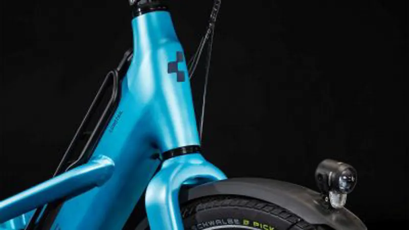 2025 Cube Longtail Hybrid 725 - Electric Urban Cargo Bike - Blue / Reflex-9