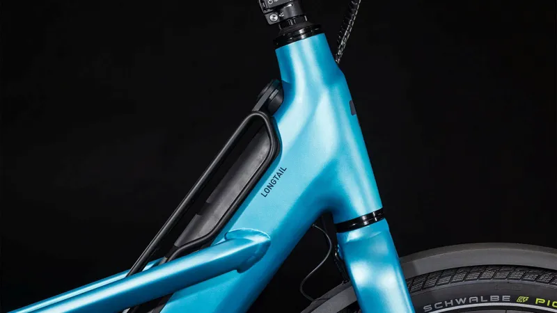 2025 Cube Longtail Hybrid 725 - Electric Urban Cargo Bike - Blue / Reflex-6