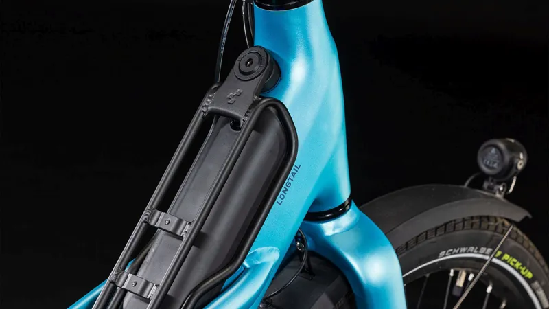 2025 Cube Longtail Hybrid 725 - Electric Urban Cargo Bike - Blue / Reflex-4