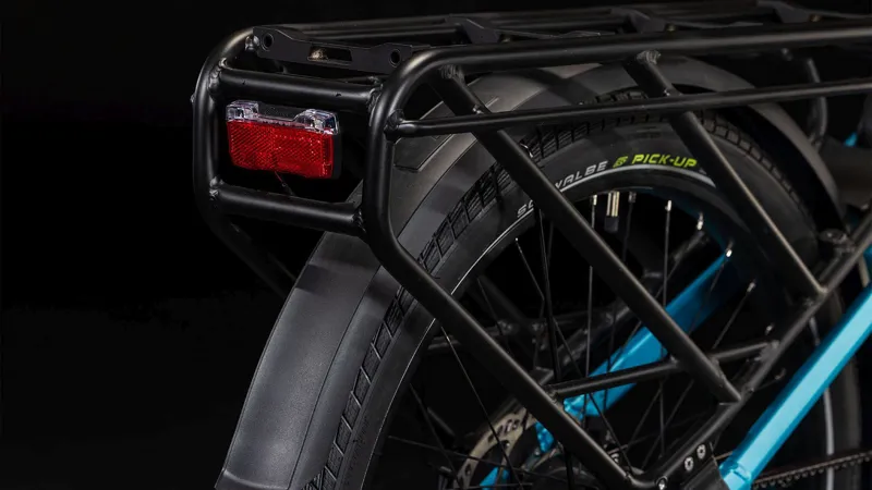 2025 Cube Longtail Hybrid 725 - Electric Urban Cargo Bike - Blue / Reflex-2