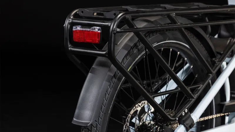 Cube Longtail Sport Hybrid 725 Cargo eBike in Flash White/Reflex-8