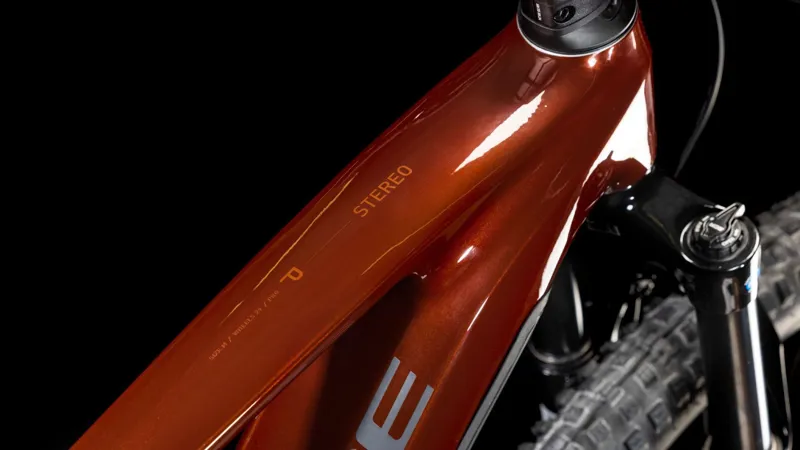 2025 Cube Stereo Hybrid one44 Pro 800 - Full Suspension Electric Bike - Bourbon / Black-2