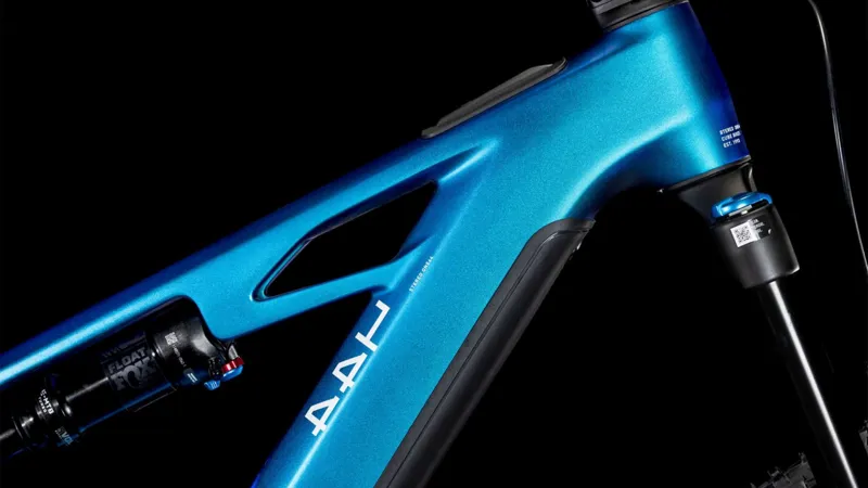 2025 Cube Stereo Hybrid One44 HPC SLX  - Electric Full Suspension Mountain Bike - Nebula / White-2