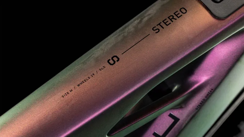 2025 Cube Stereo Hybrid One44 HPC SLX  - Electric Full Suspension Mountain Bike - Molotov / Black-4