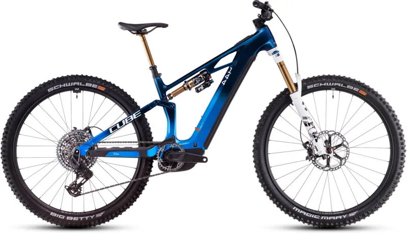 2025 Cube Stereo Hybrid One44 HPC AT - Electric Full Suspension Mountain Bike - Action Team
